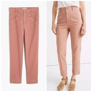 MADEWELL Blush Pink Trousers size 30